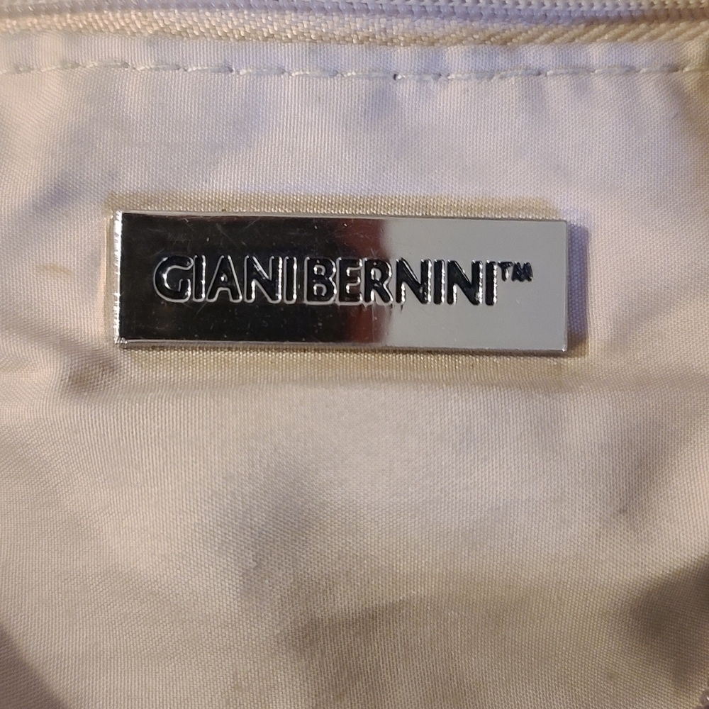 Vintage Giani Bernini Taupe Leather Shoulder Bag - Picture 5 of 8